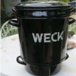 Black Enamel Fermentation Crock with Lid